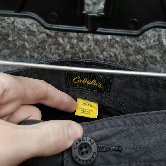 Cabela's Men's 40 Dark Gray Cargo Shorts 70% Cotton 30% Nylon 39.75" 5" 12" - Picture 7 of 12